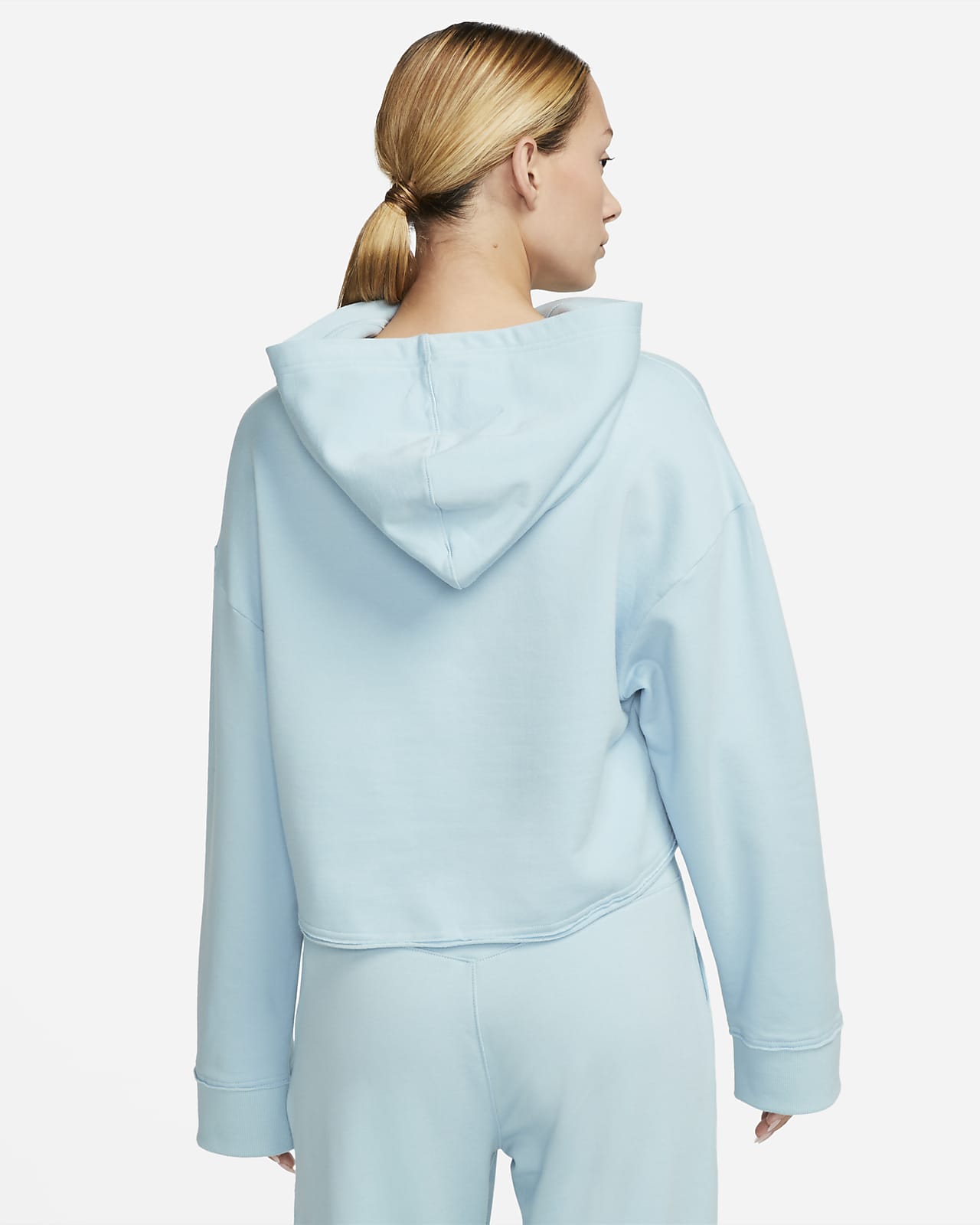 Nike Yoga Luxe Women's Cropped Fleece Hoodie. Nike CZ