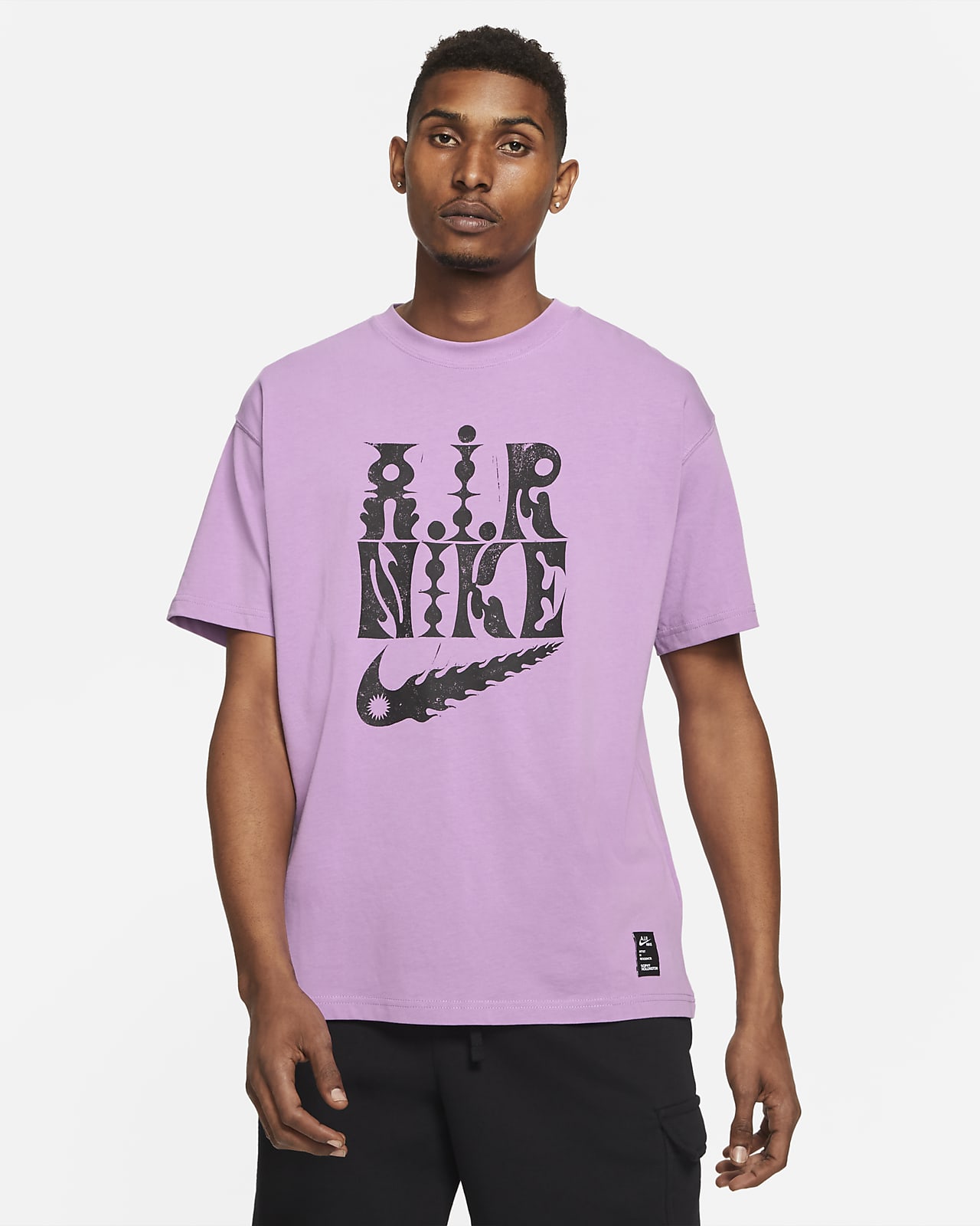 purple nike t shirt mens