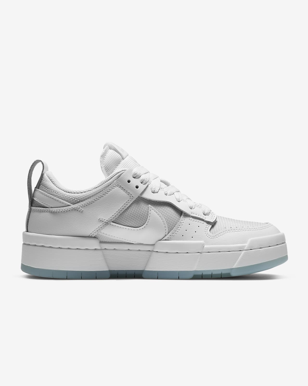 white nike dunk low disrupt