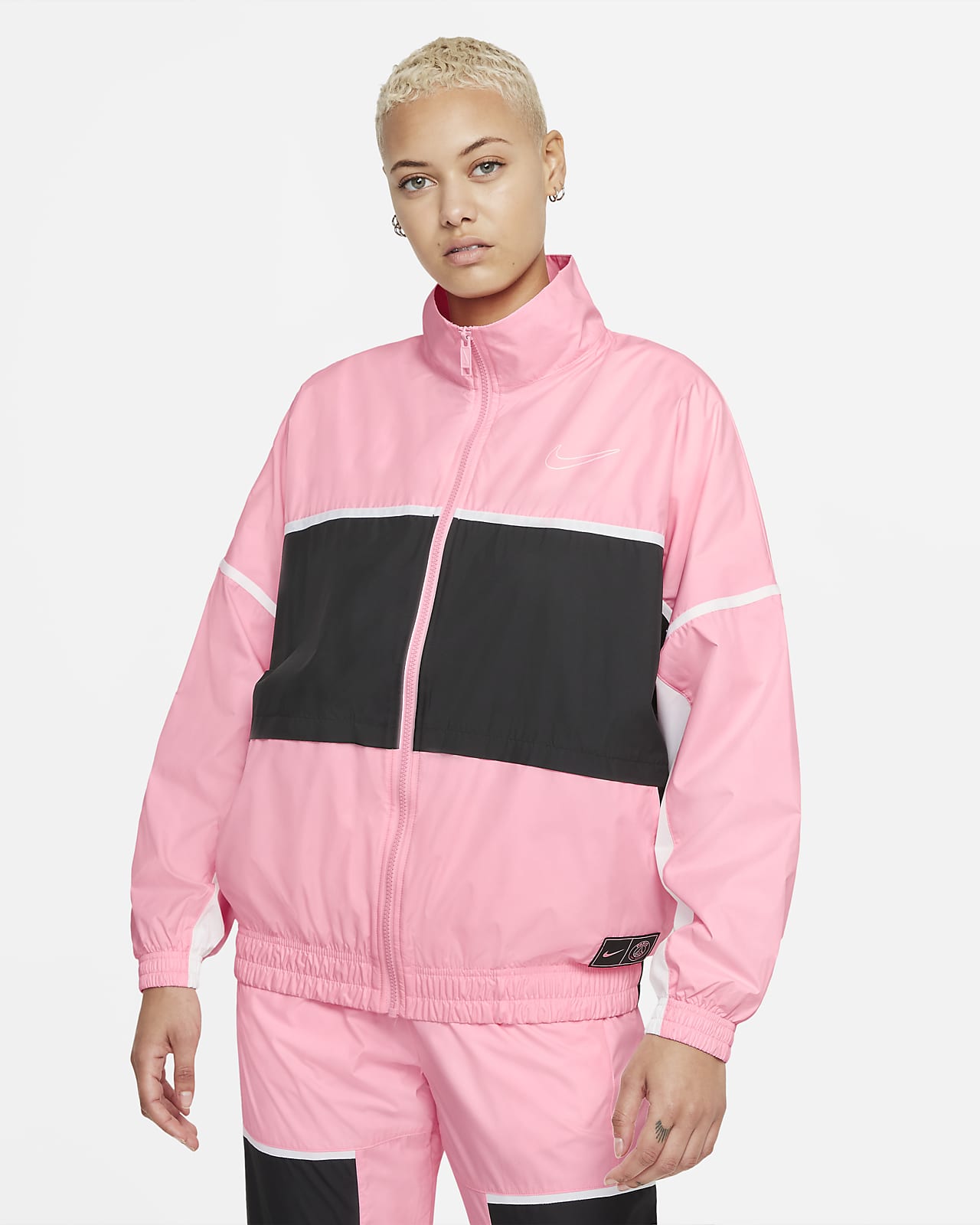 nike windbreaker women's half zip