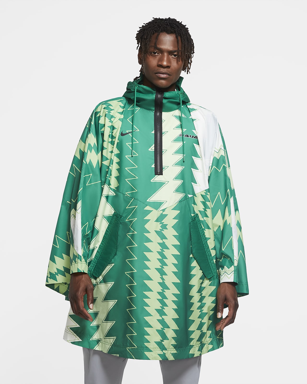 nike woven poncho mens