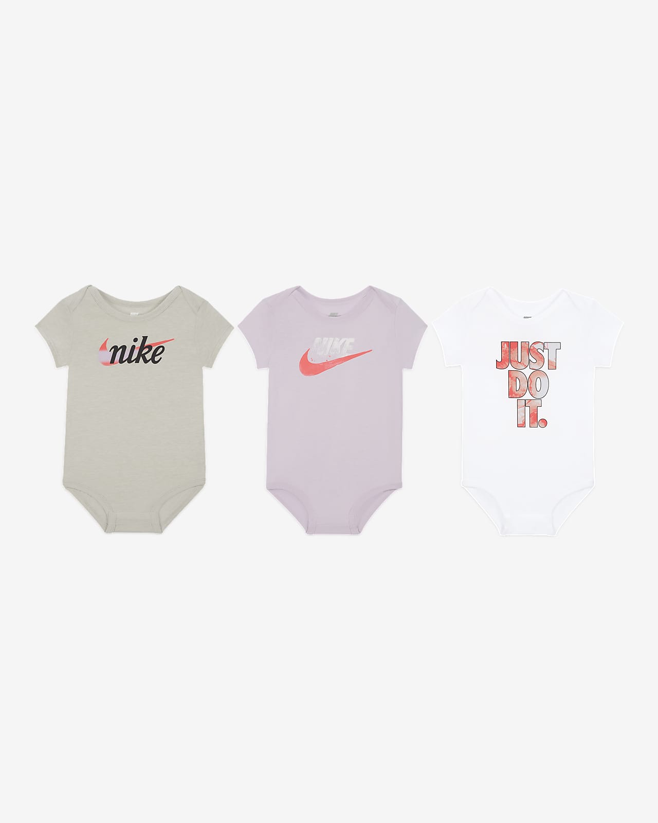 Factibilidad helado Sentimental Conjunto de body para bebé Nike 12-24 meses (3 piezas). Nike.com