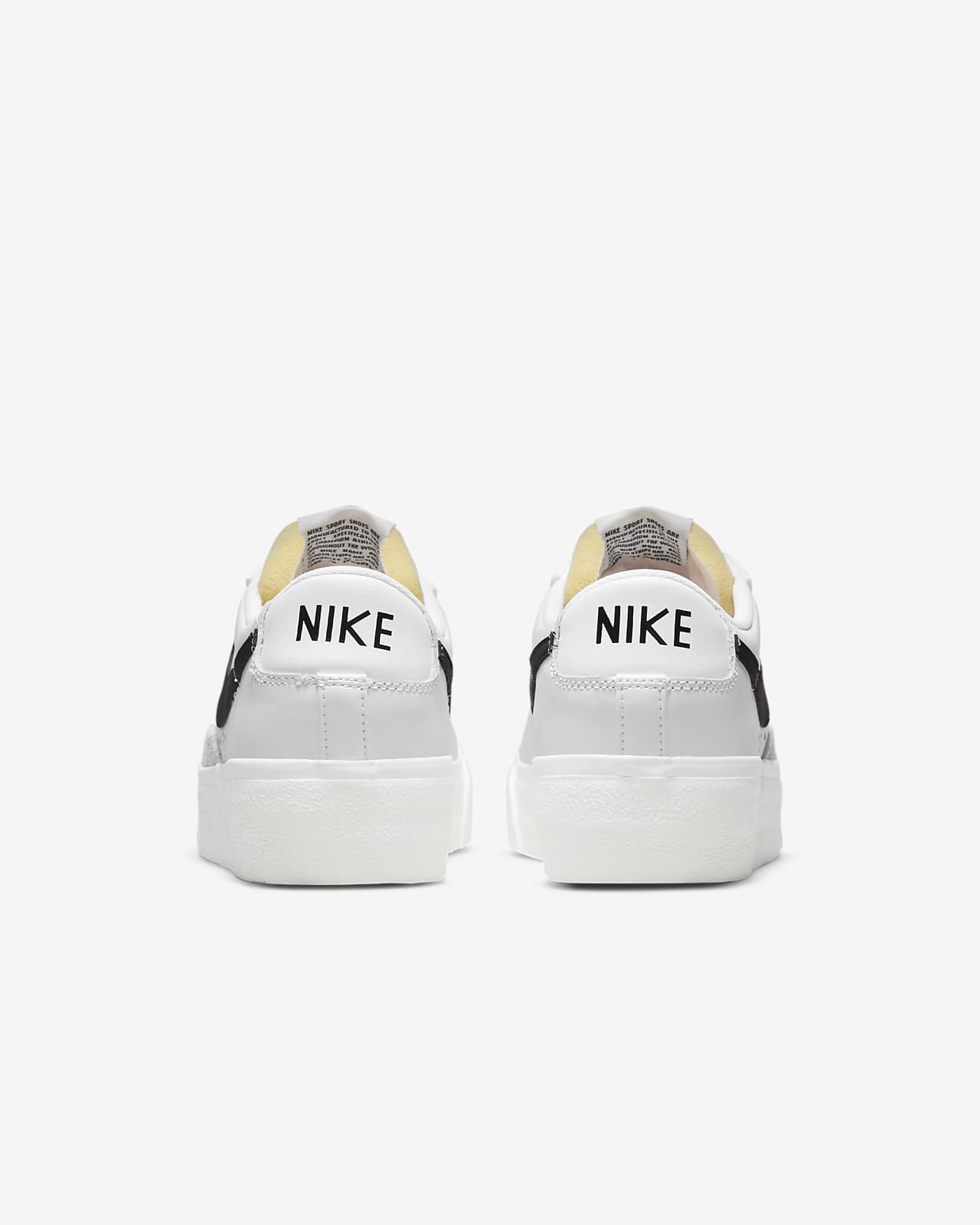 Nike plateforme blanche hot sale