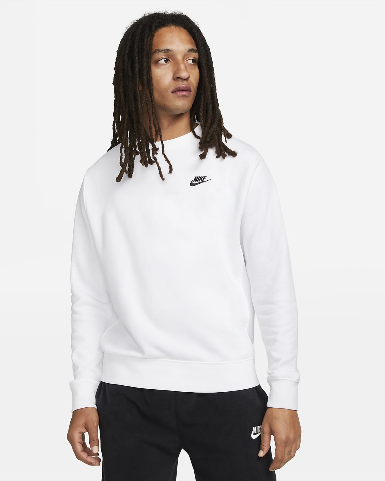 Nike Sportswear Club French-Terry-Rundhalsshirt für Herren