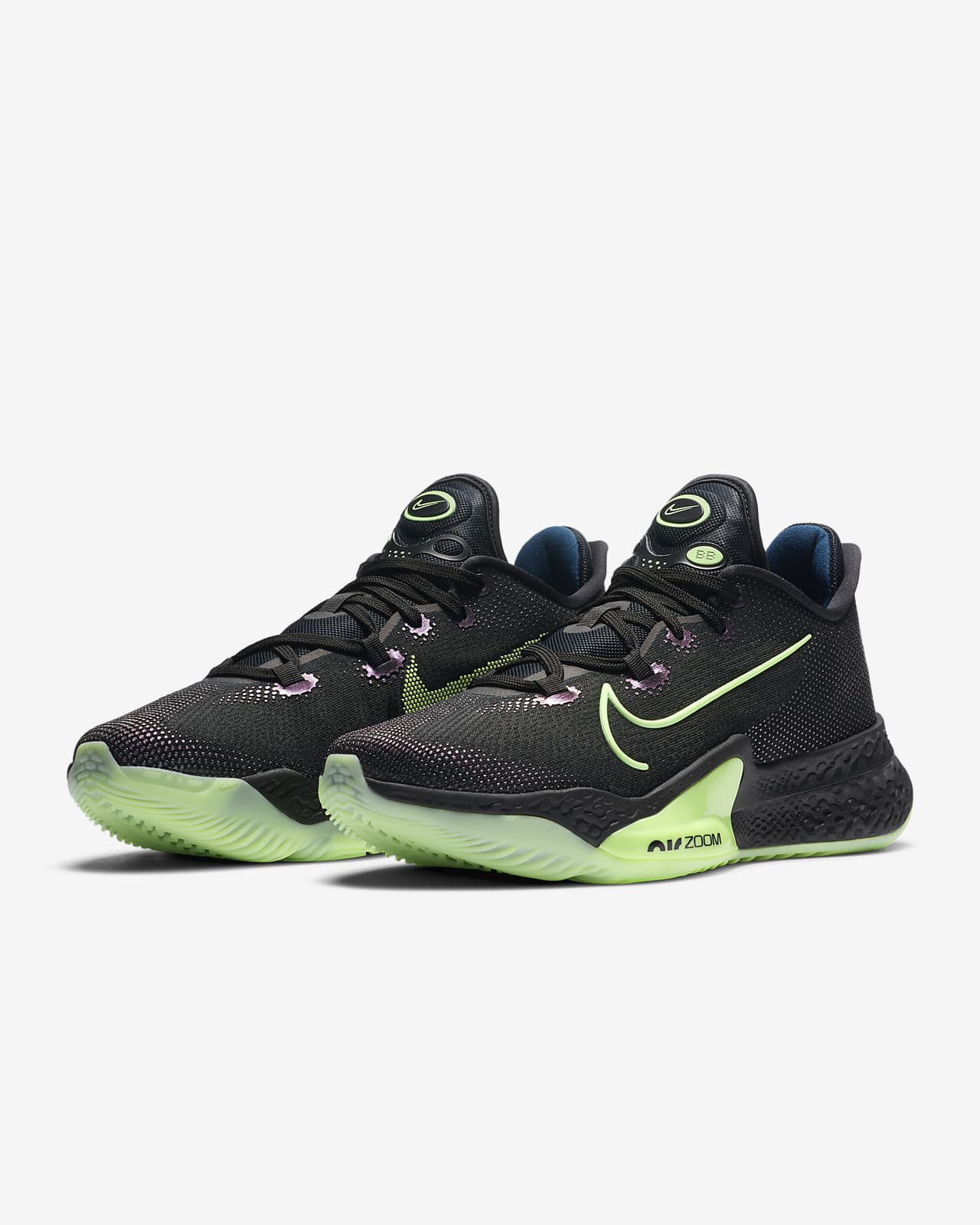 neon green nike basketball shoes