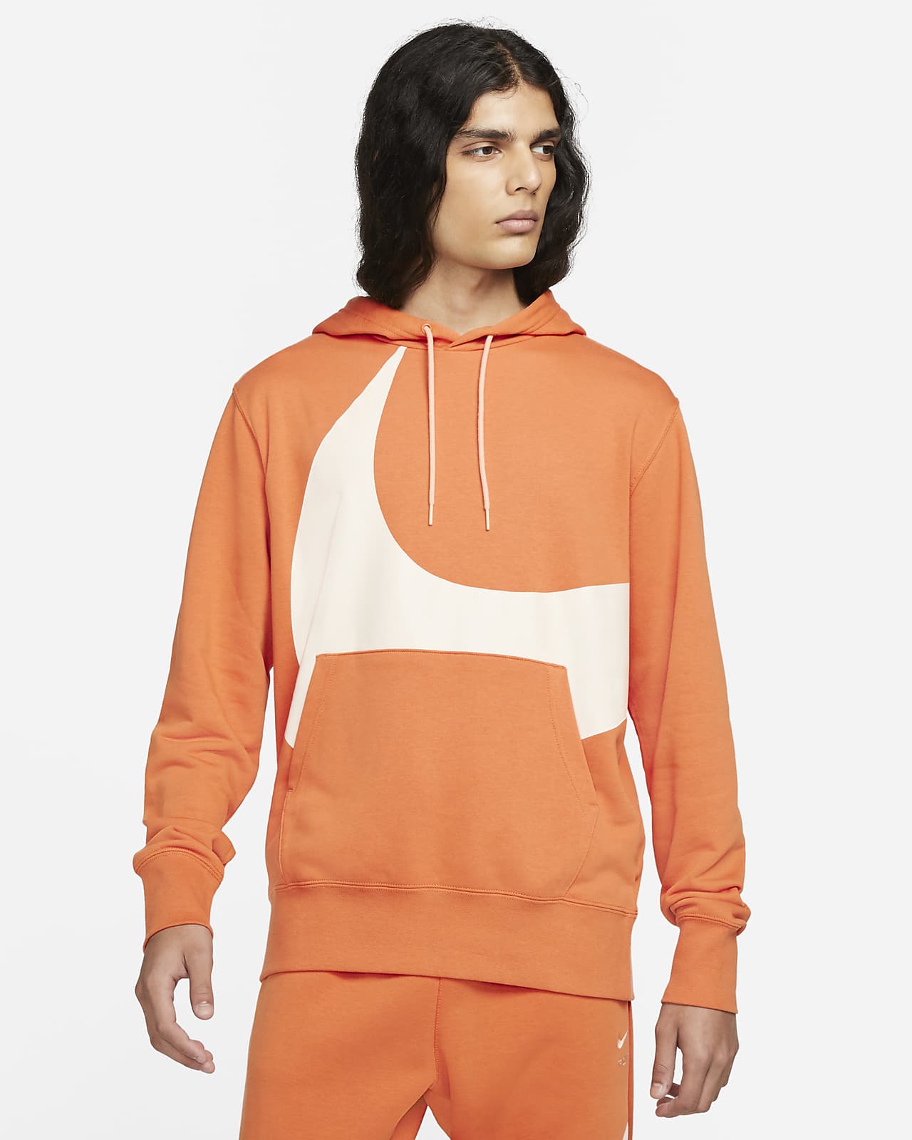 Nike Sportswear Swoosh Men's SemiBrushed Back Pullover Hoodie. Nike GB
