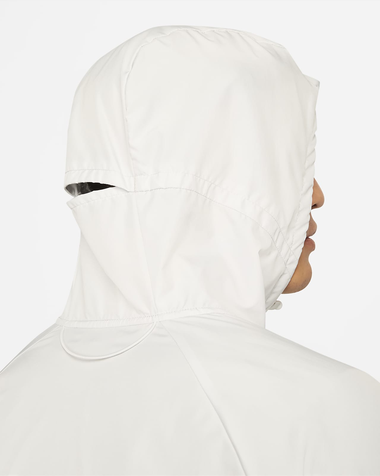 Nike running wild online run jacket in white