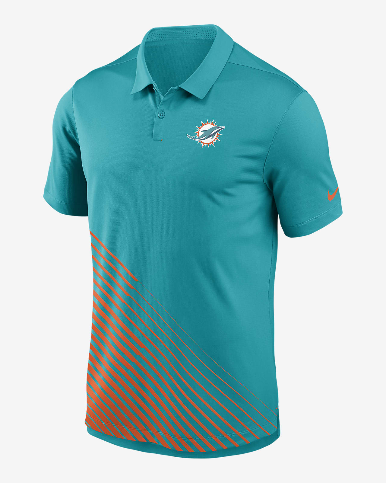 Miami Dolphins Sideline Nike Dri-FIT Coach Short Sleeve Polo - Mens