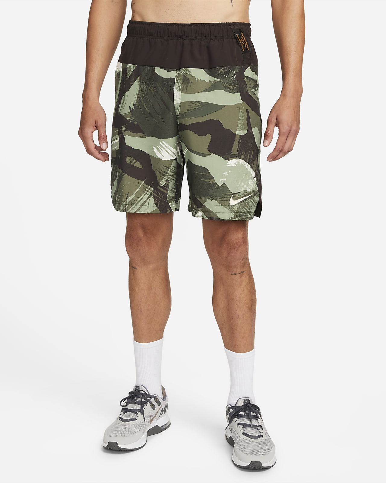 Nike Dri-FIT Flex Men's 9" (23cm approx.) Woven Camo Fitness Shorts