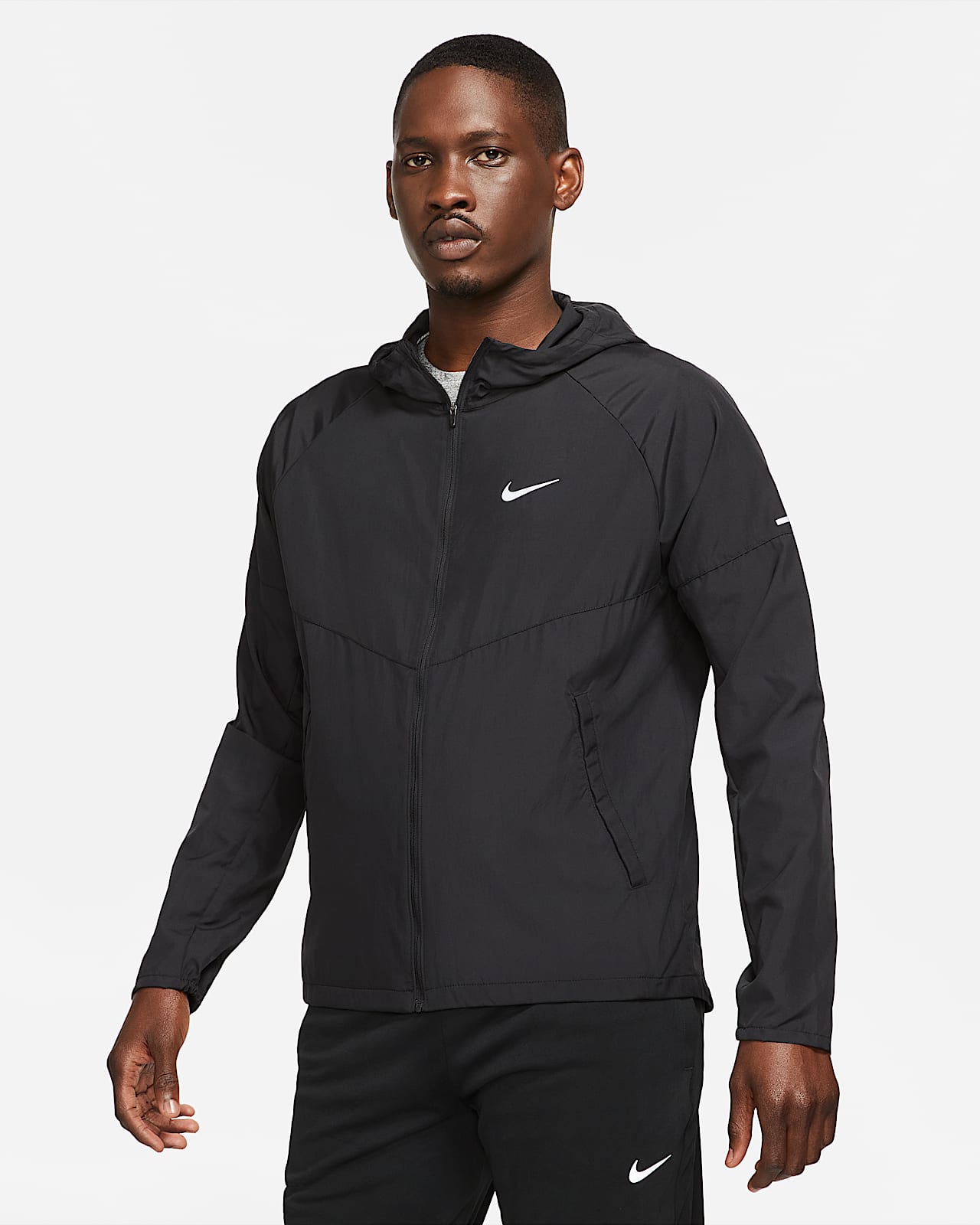 mens grey nike windbreaker