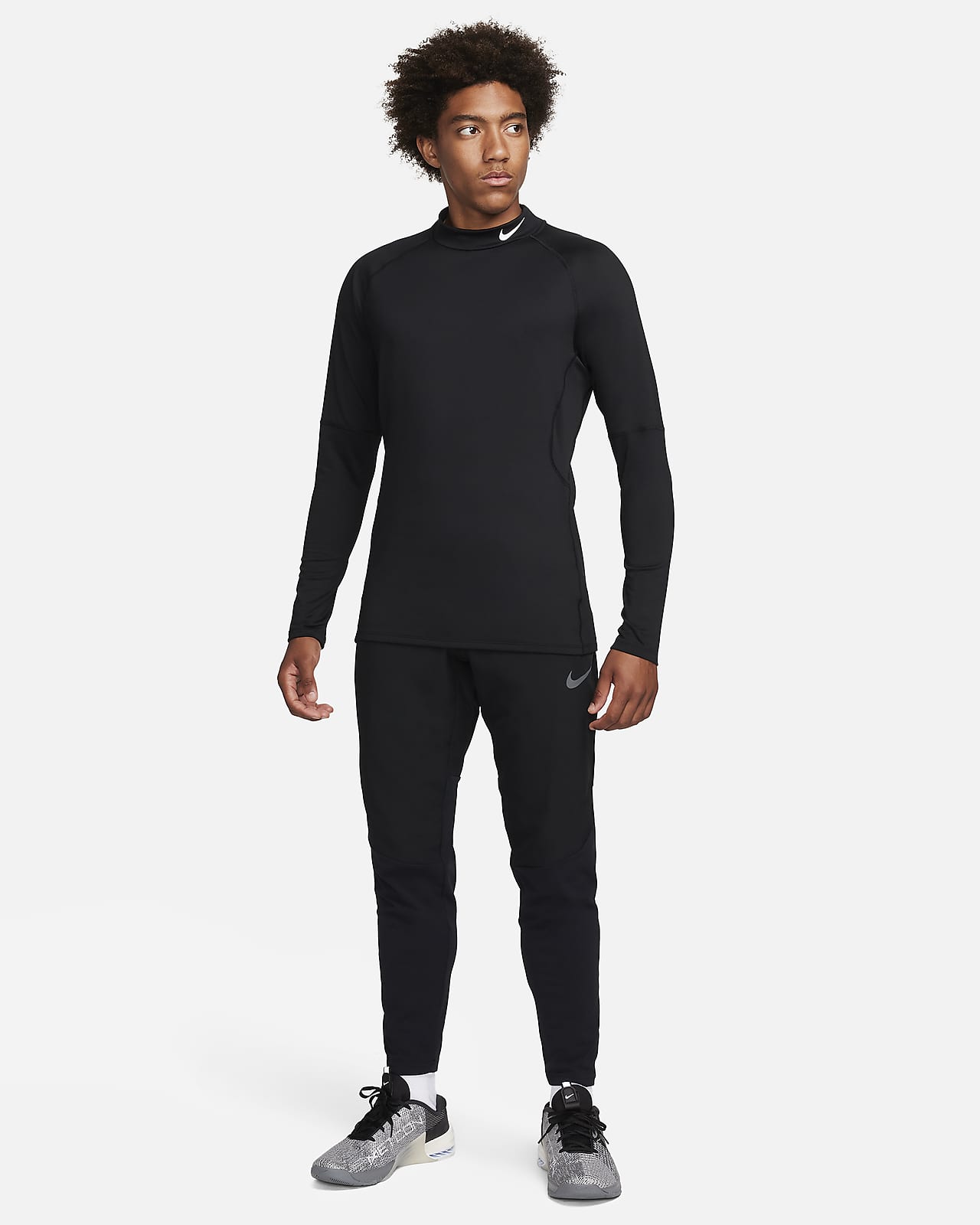 Nike Pro Dri-fit Graphic Tight - Court Blue-Black-White – Carbon38