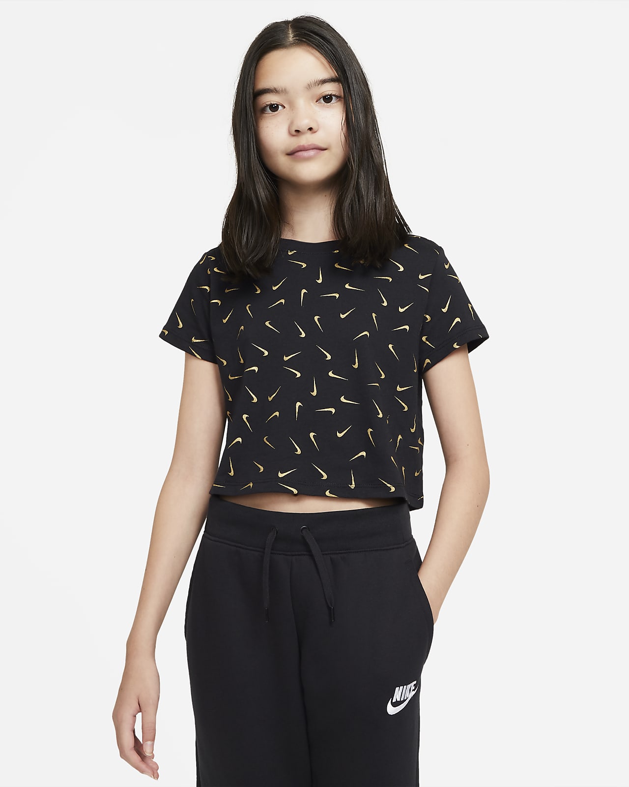 t shirt crop nike