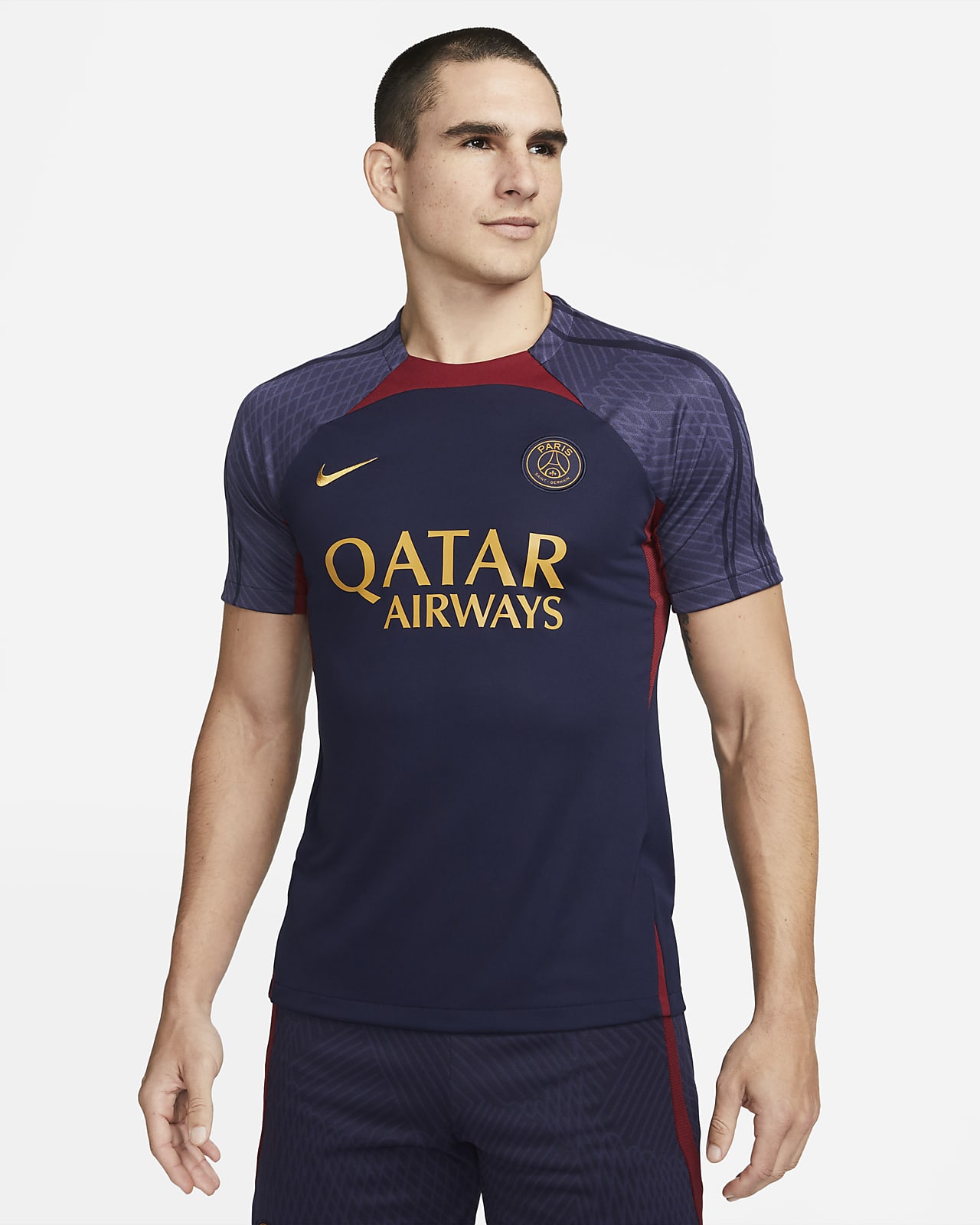 Paris Saint-Germain Strike Nike Dri-FIT Strick-Fußballoberteil für Herren