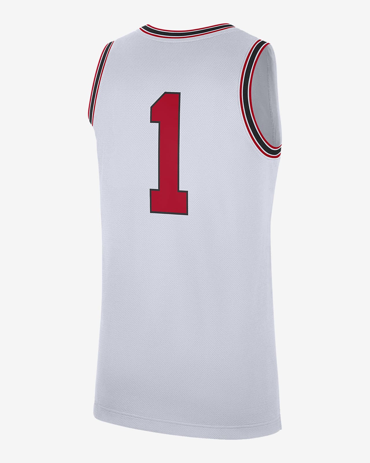 Nike Men's College Dri-Fit (Georgia) Replica Basketball Jersey in White, Size: Large | DN4843-101