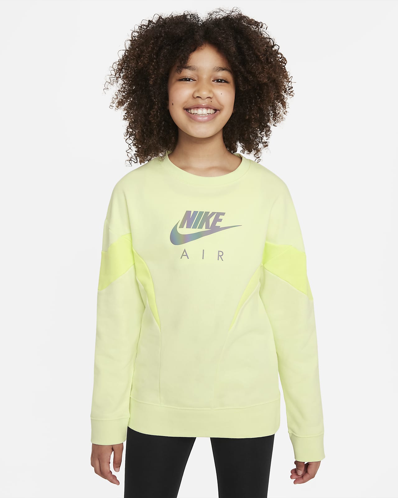 Mikina Nike Air z francouzského froté pro větší děti (dívky)
