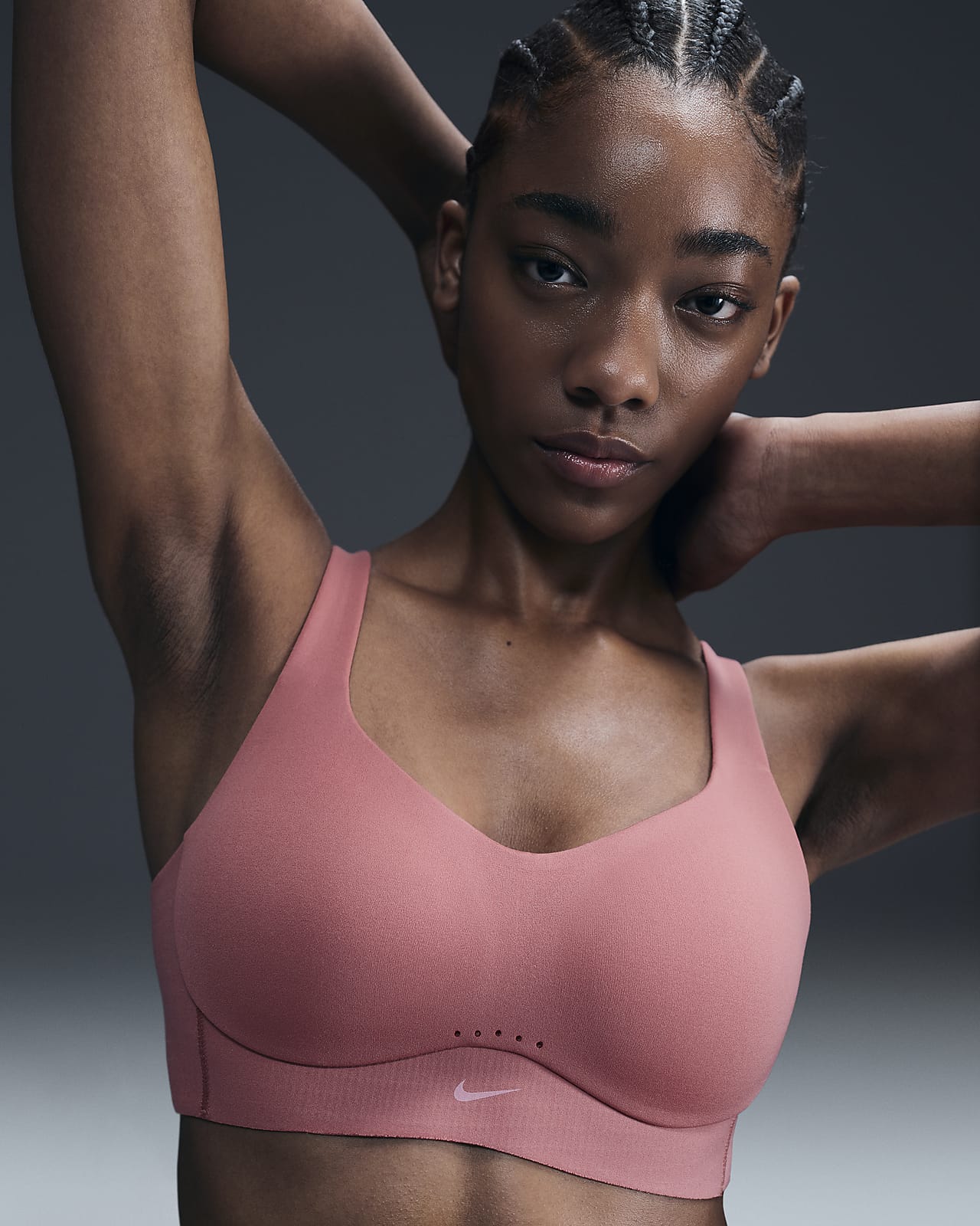 Sutiã de desporto almofadado e conversível Nike Alate de suporte elevado para mulher