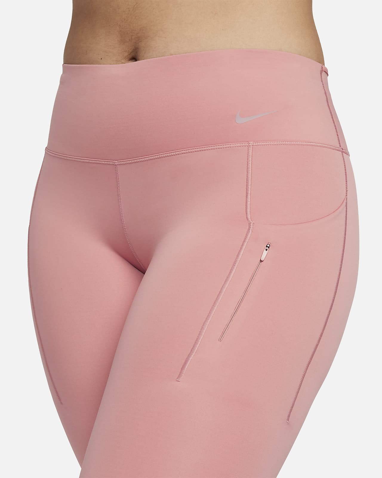 Nike Go Women's Firm-Support Mid-Rise Full-Length Leggings Pockets