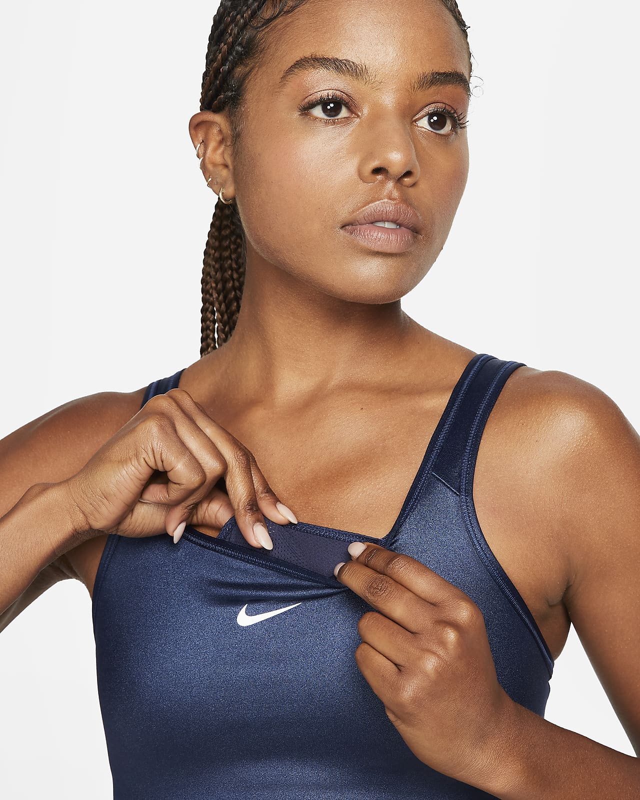 Nike Women's Medium Tenacity Support One-Piece Padded Sports Underwear  BV3637 CJ0150