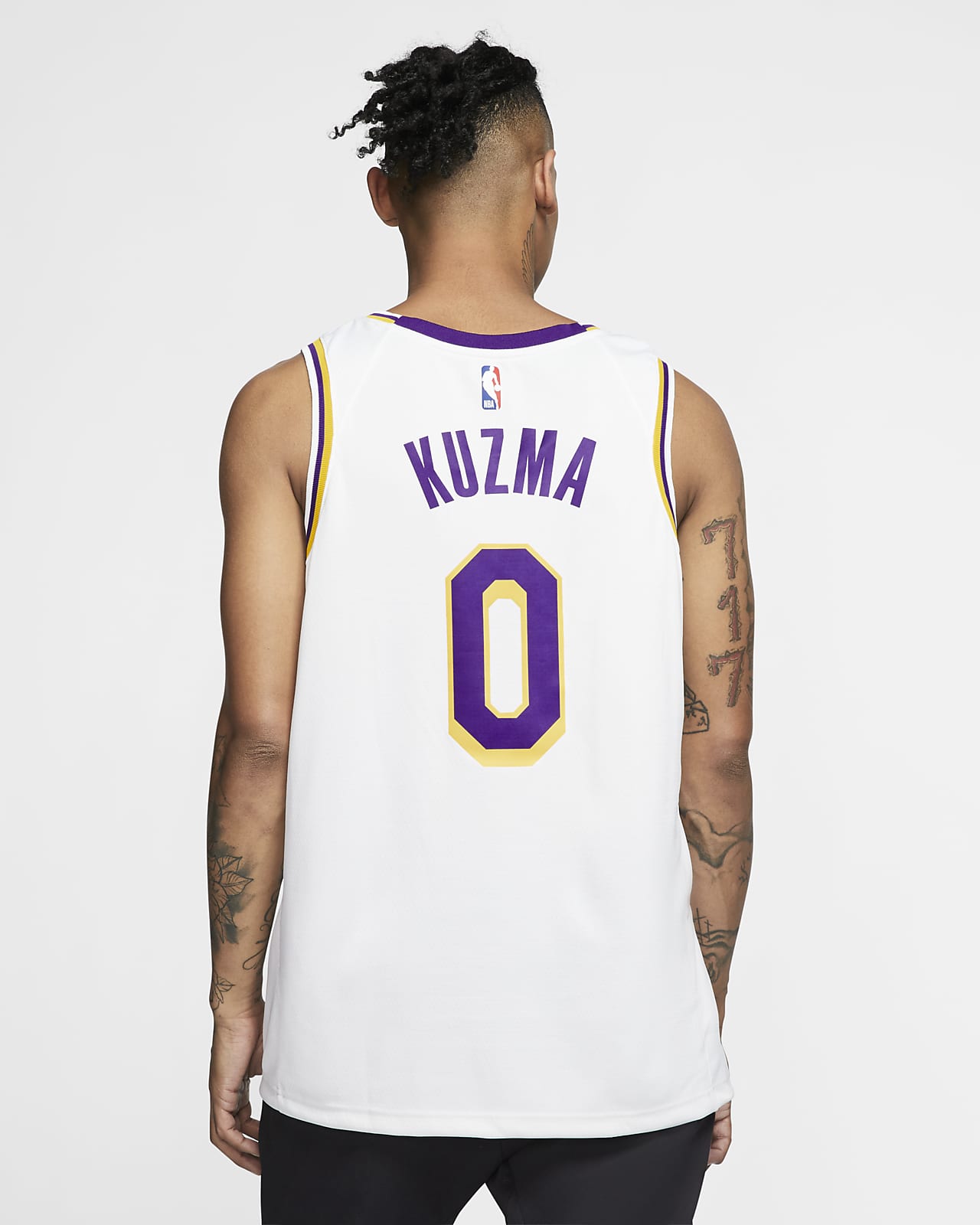 Kyle Kuzma Lakers Association Edition Nike NBA Swingman Jersey.