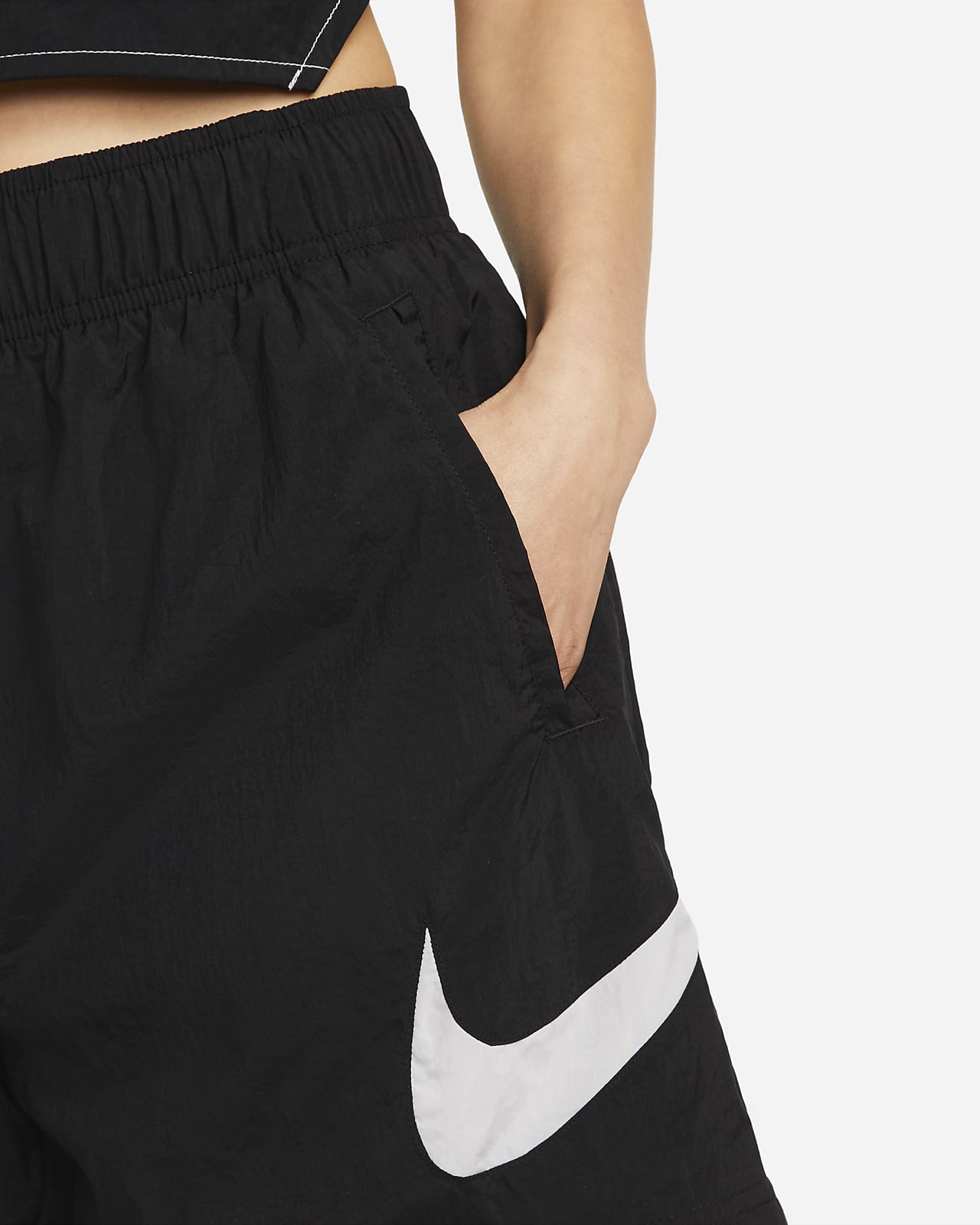 Nike Sportswear Essential Women's High-Rise Woven Shorts. Nike.com