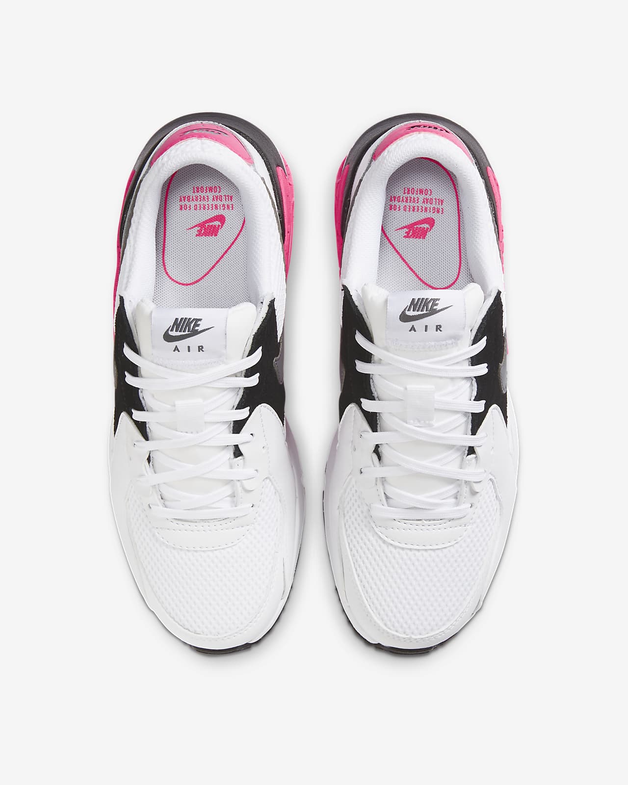 tenis nike air max excee color blanco para mujer