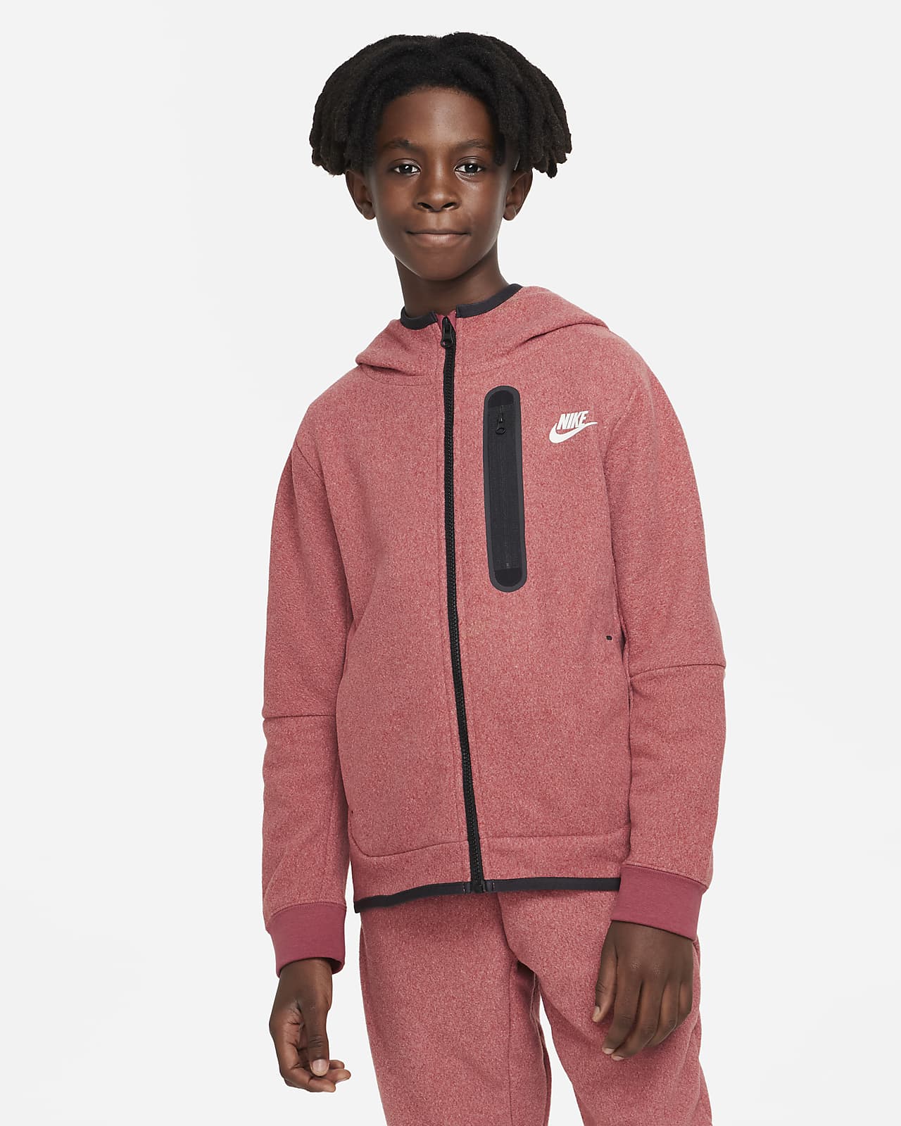 Nike Sportswear Tech Fleece Big (Boys') Winterized Full-Zip Hoodie. Nike.com