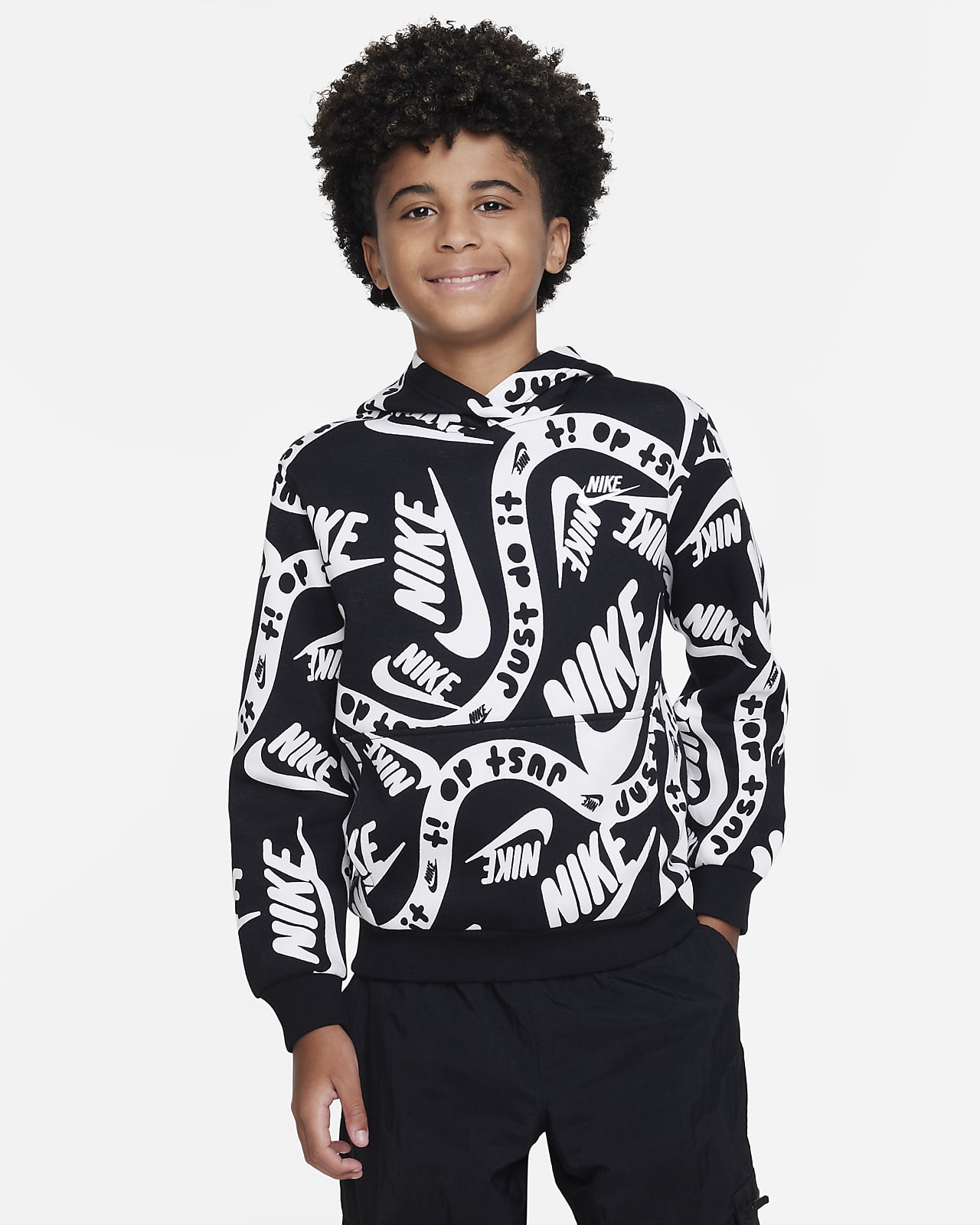 Nike Sportswear Club Fleece Hoodie mit Print für ältere Kinder