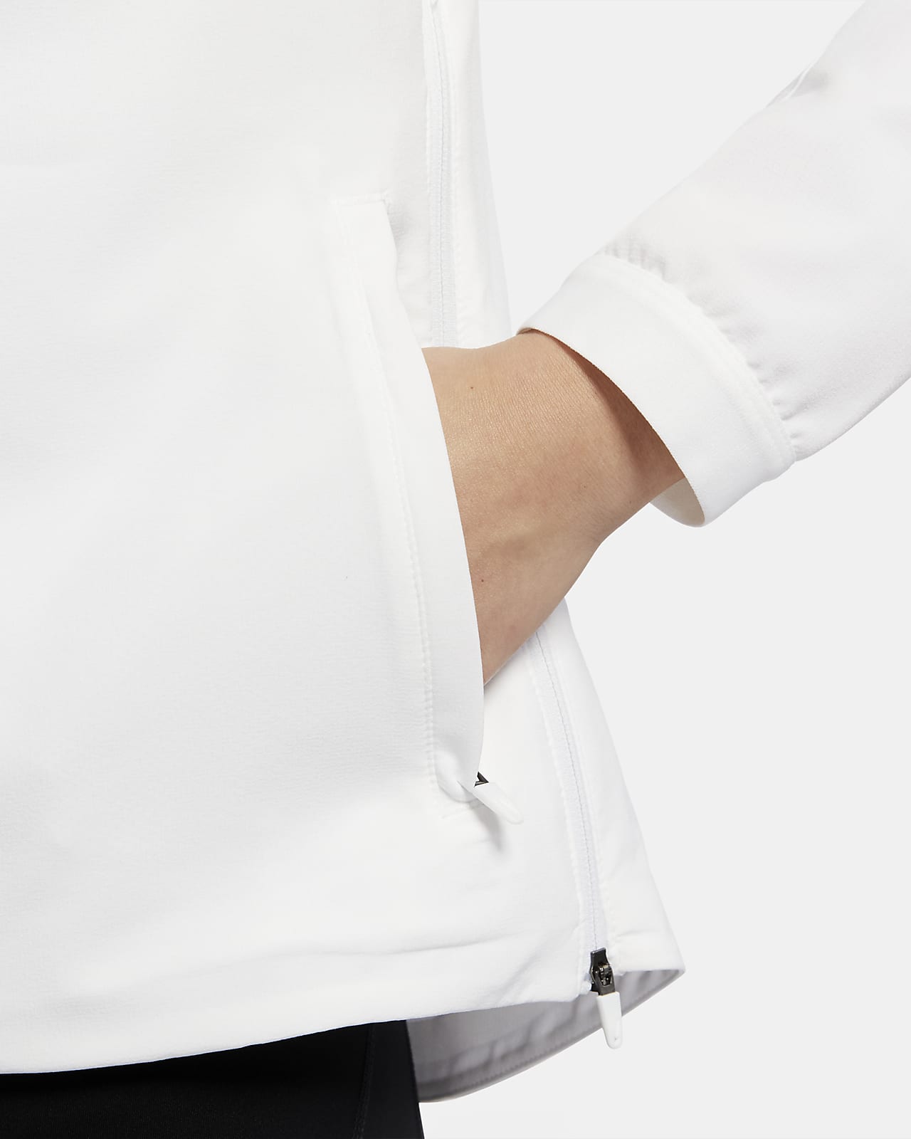 nike women's white running jacket