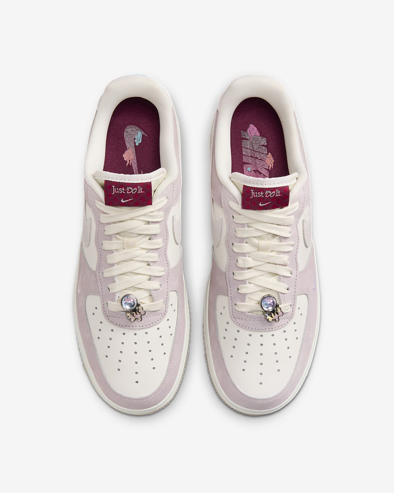 Nike air force 1 just do it blanche clearance femme