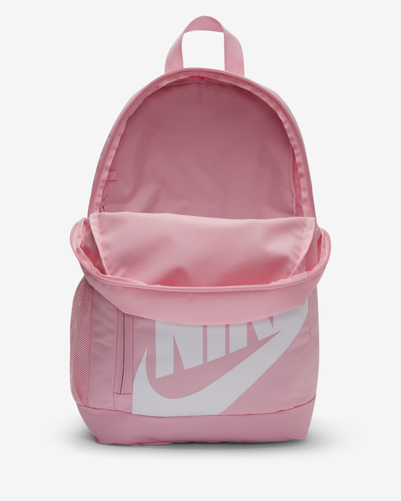 small pink nike backpack