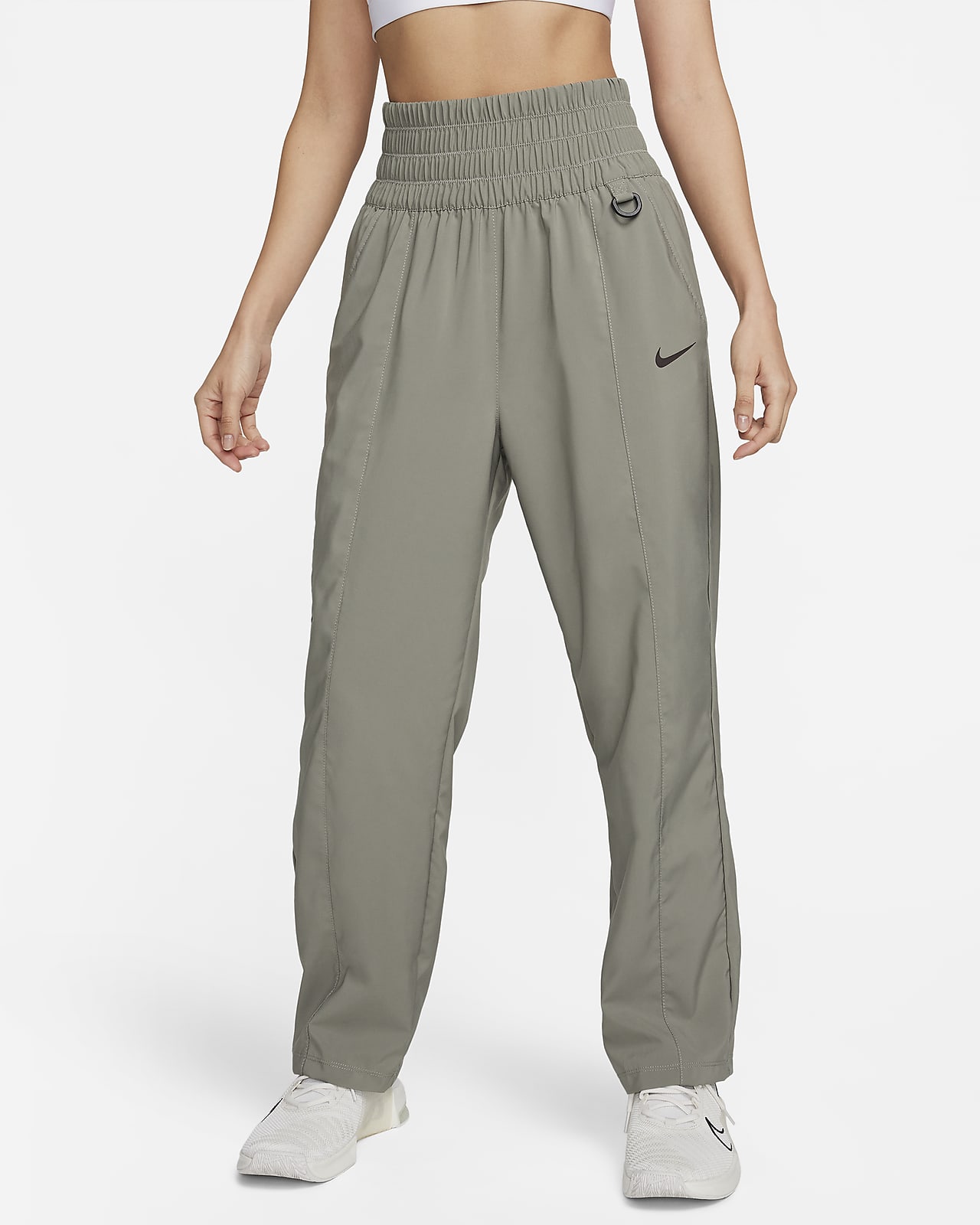 กางเกงขายาวเอวสูงพิเศษผู้หญิง Nike Dri-FIT One