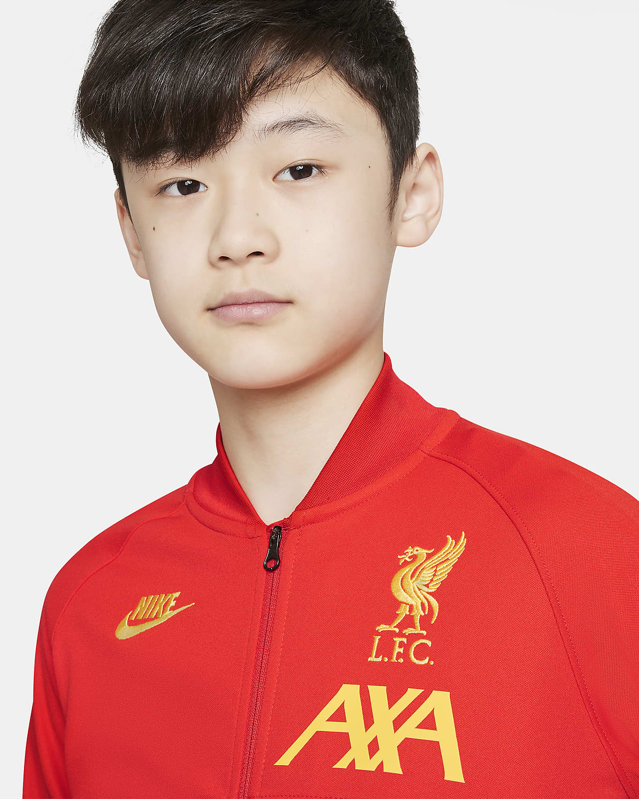 Liverpool F.C. Older Kids' Football Tracksuit Jacket. Nike CA