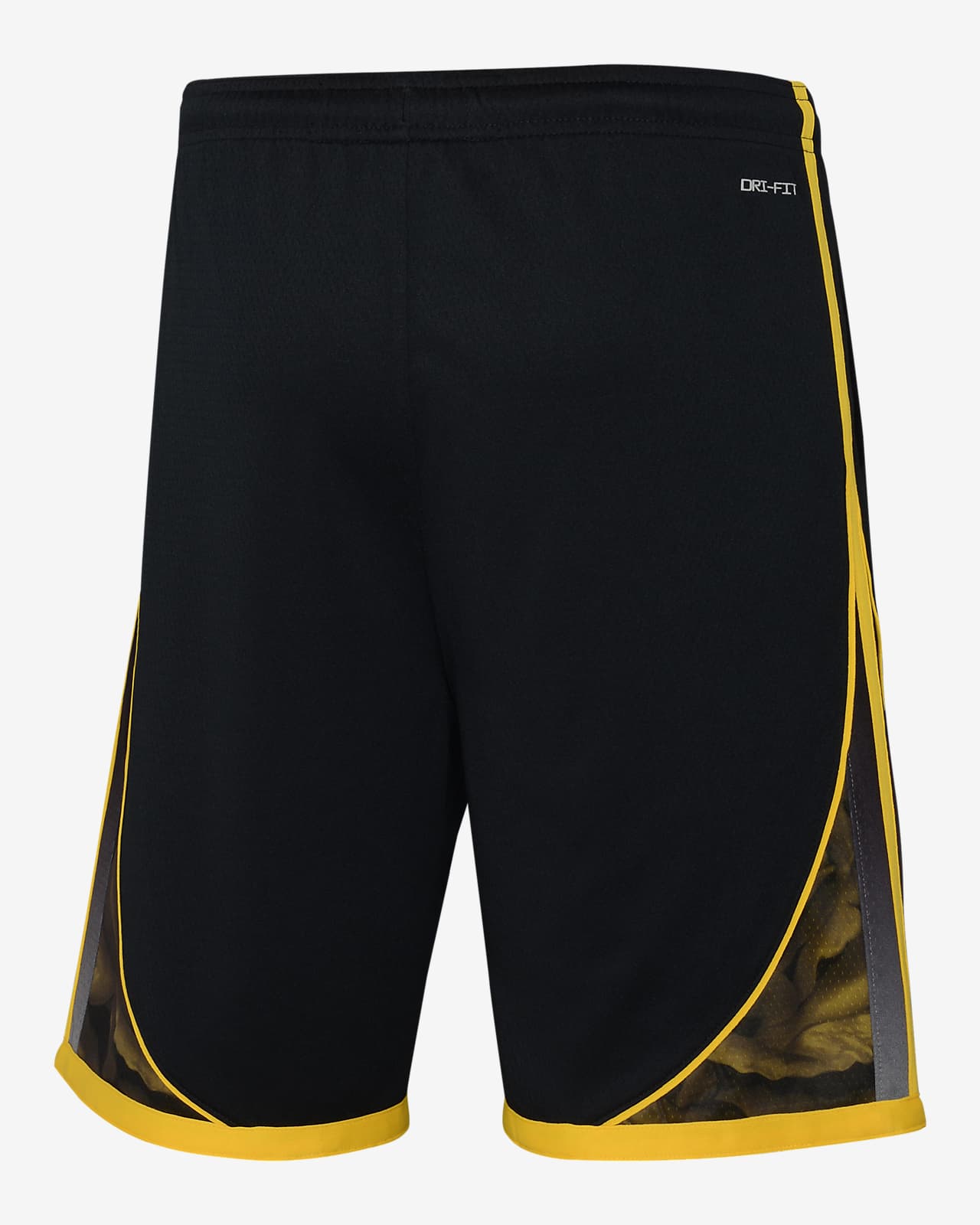 Nike black best sale gold shorts