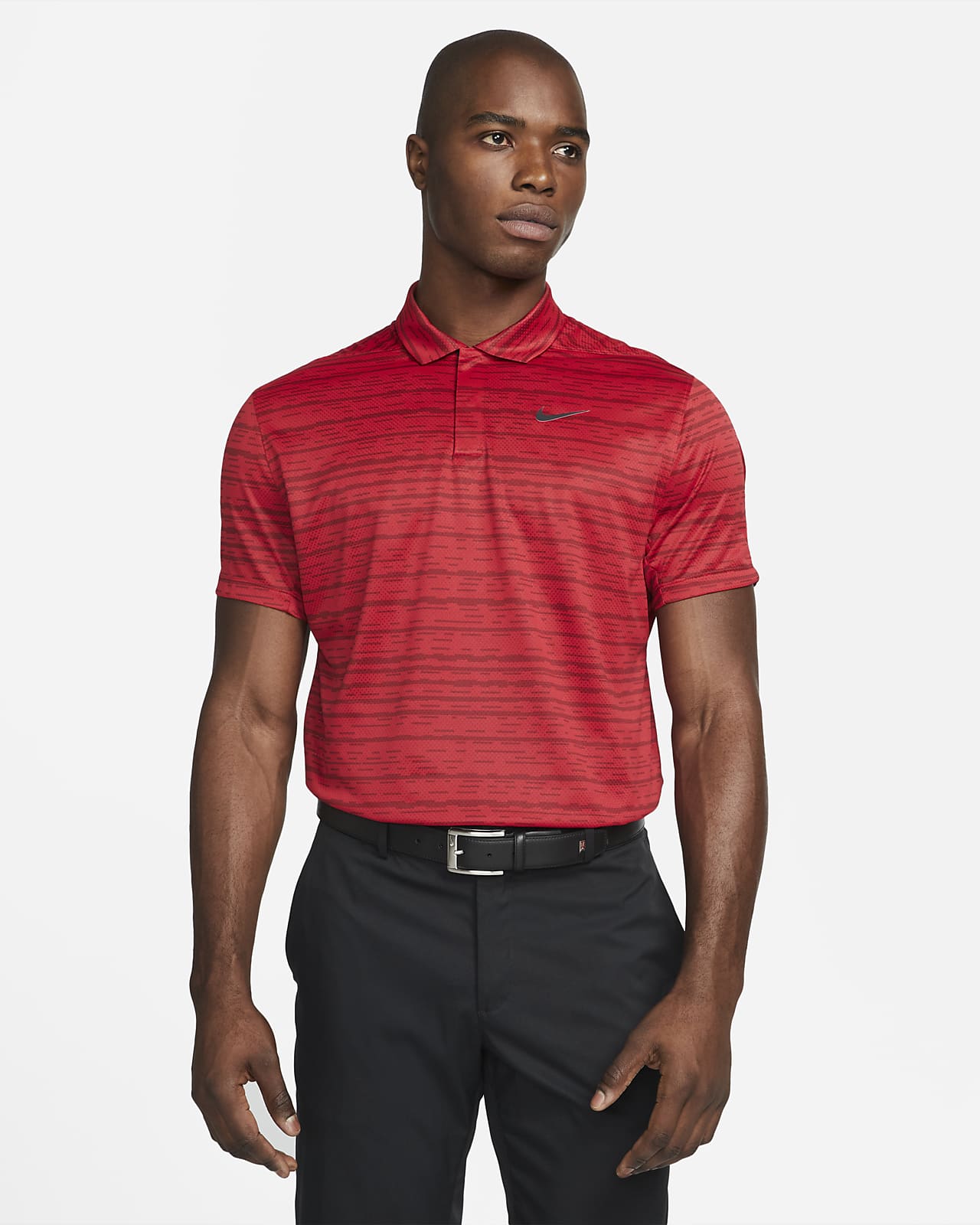 Nike Dri-FIT ADV Tiger Woods Men's Striped Golf Polo. Nike LU