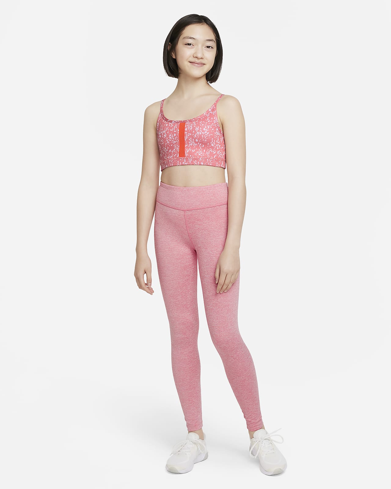 Nike Dri-FIT Indy Icon Clash Older Kids' (Girls') Sports Bra. Nike IE