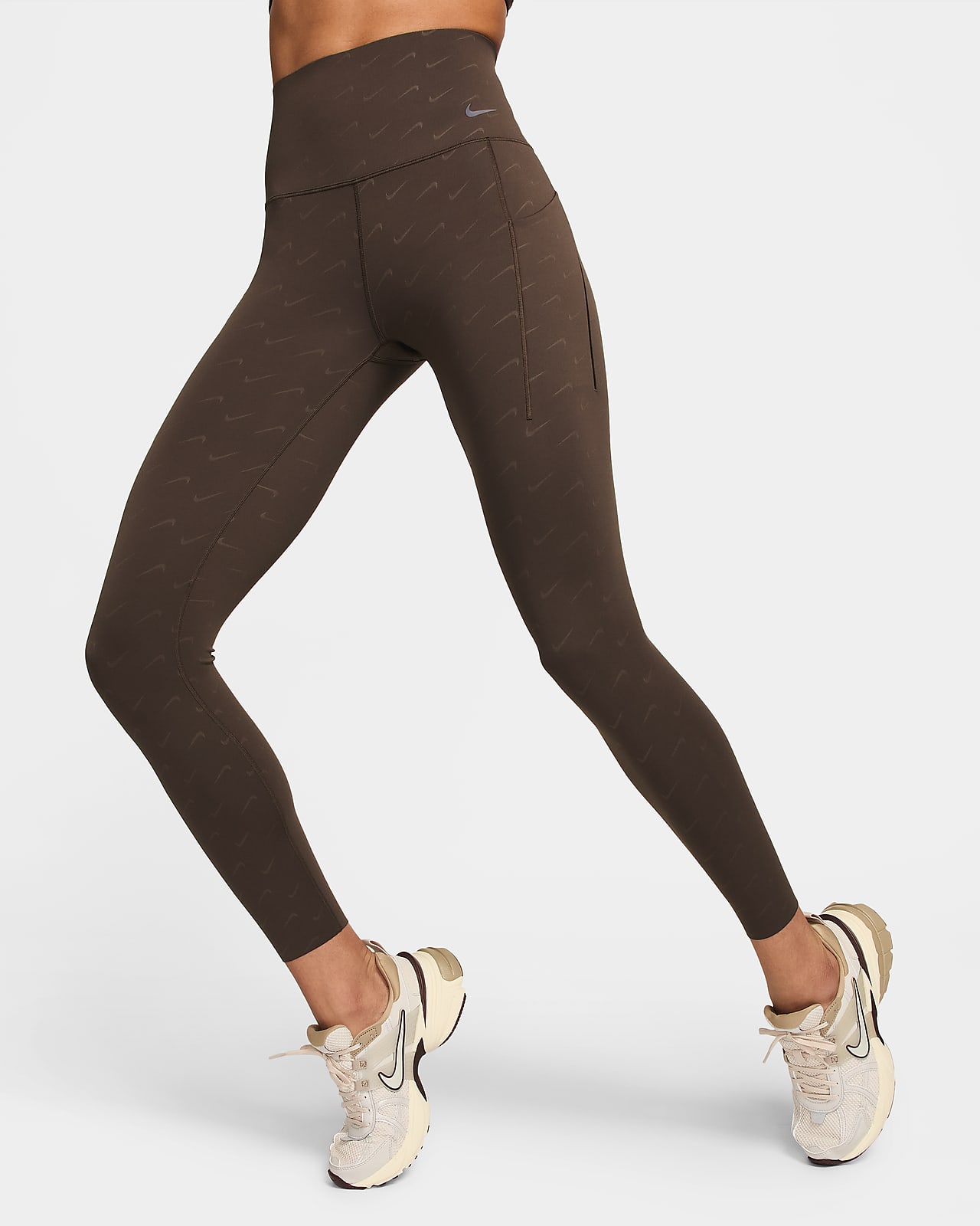 Legging court taille haute à maintien normal avec poches Nike Universa pour  femme