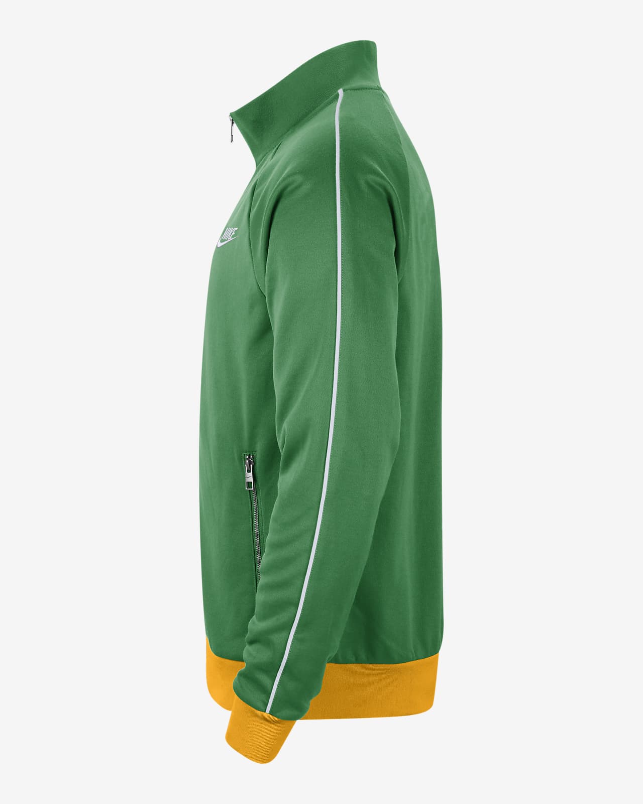 Nike Throwback Basketball Jacket in Green for Men