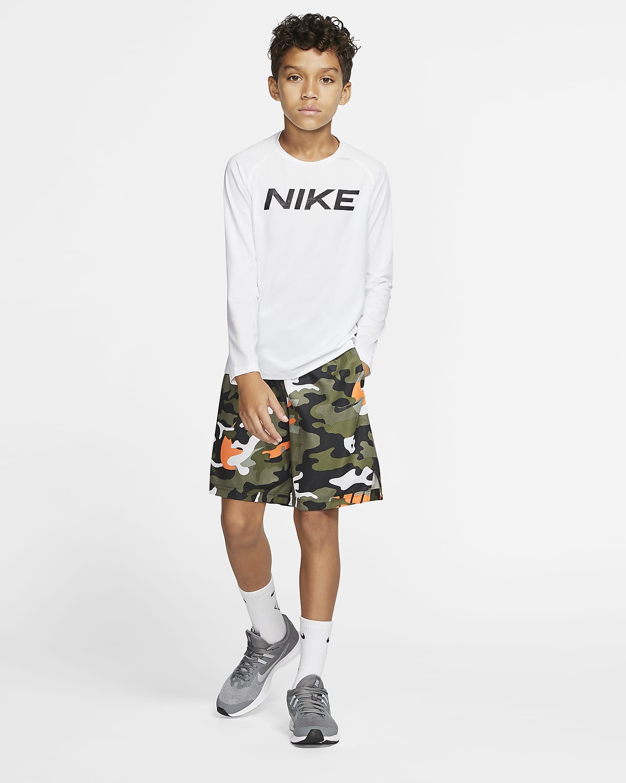 Elektricien band invoegen Nike Pro Big Kids' (Boys') Long-Sleeve Training Top. Nike.com
