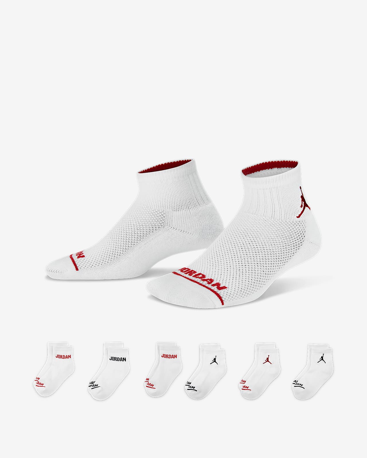 Jordan Younger Kids' Ankle Socks (6 Pairs). Nike GB