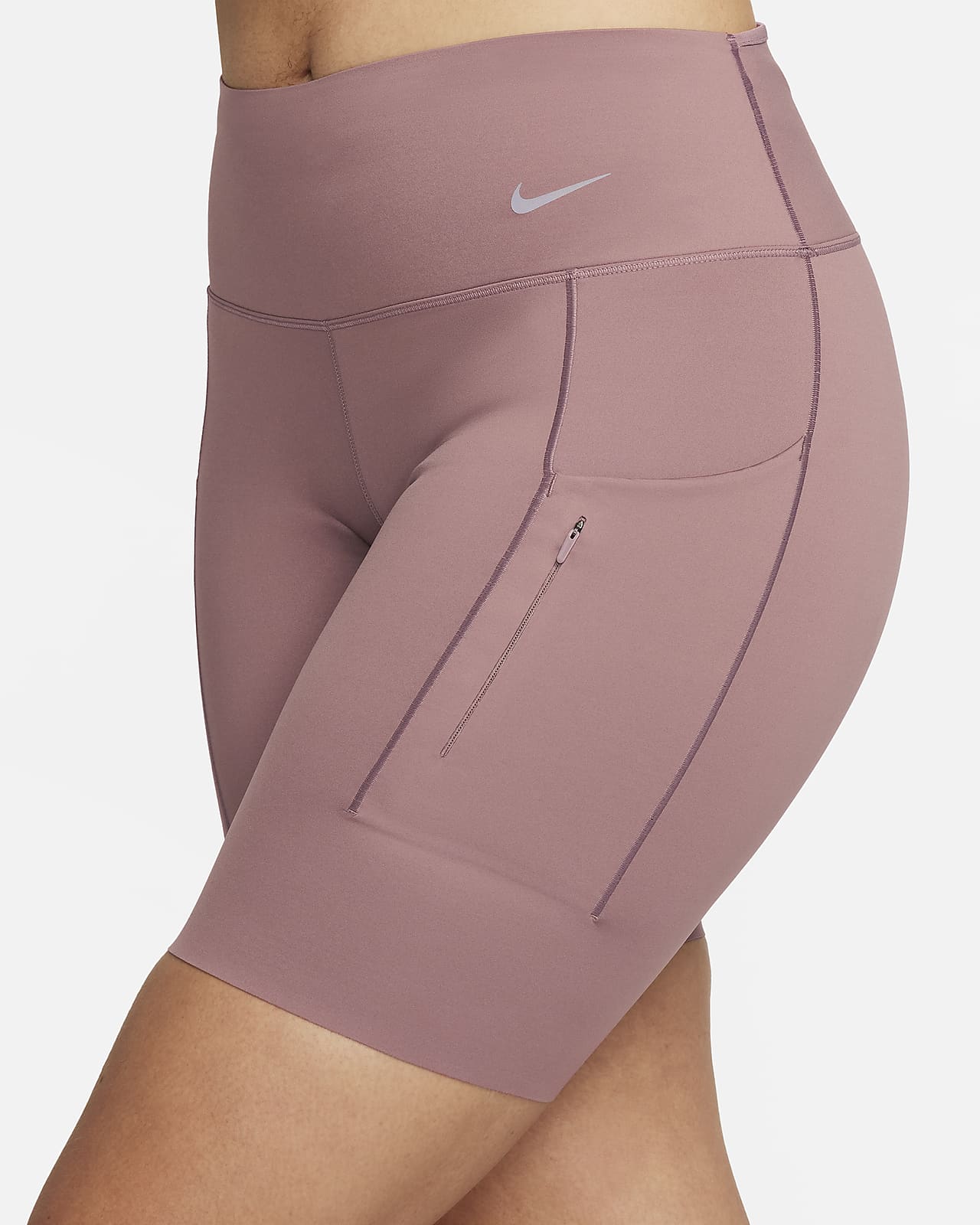 Nike Go Women's Firm-Support High-Waisted 20cm (approx.) Biker Shorts with  Pockets (Plus Size)
