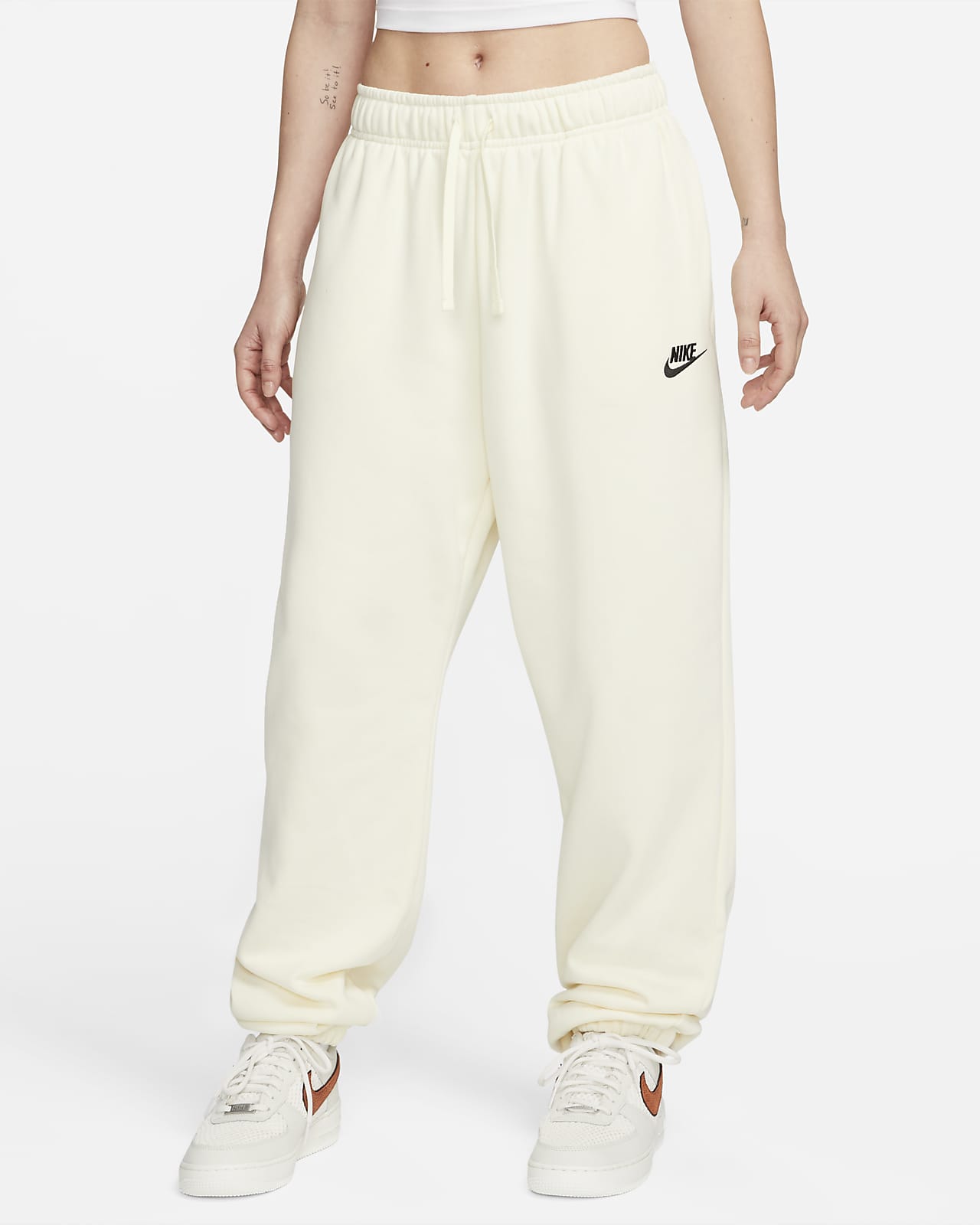 Pantalon de survêtement taille mi-haute Nike Sportswear Club Fleece pour Femme. Nike FR