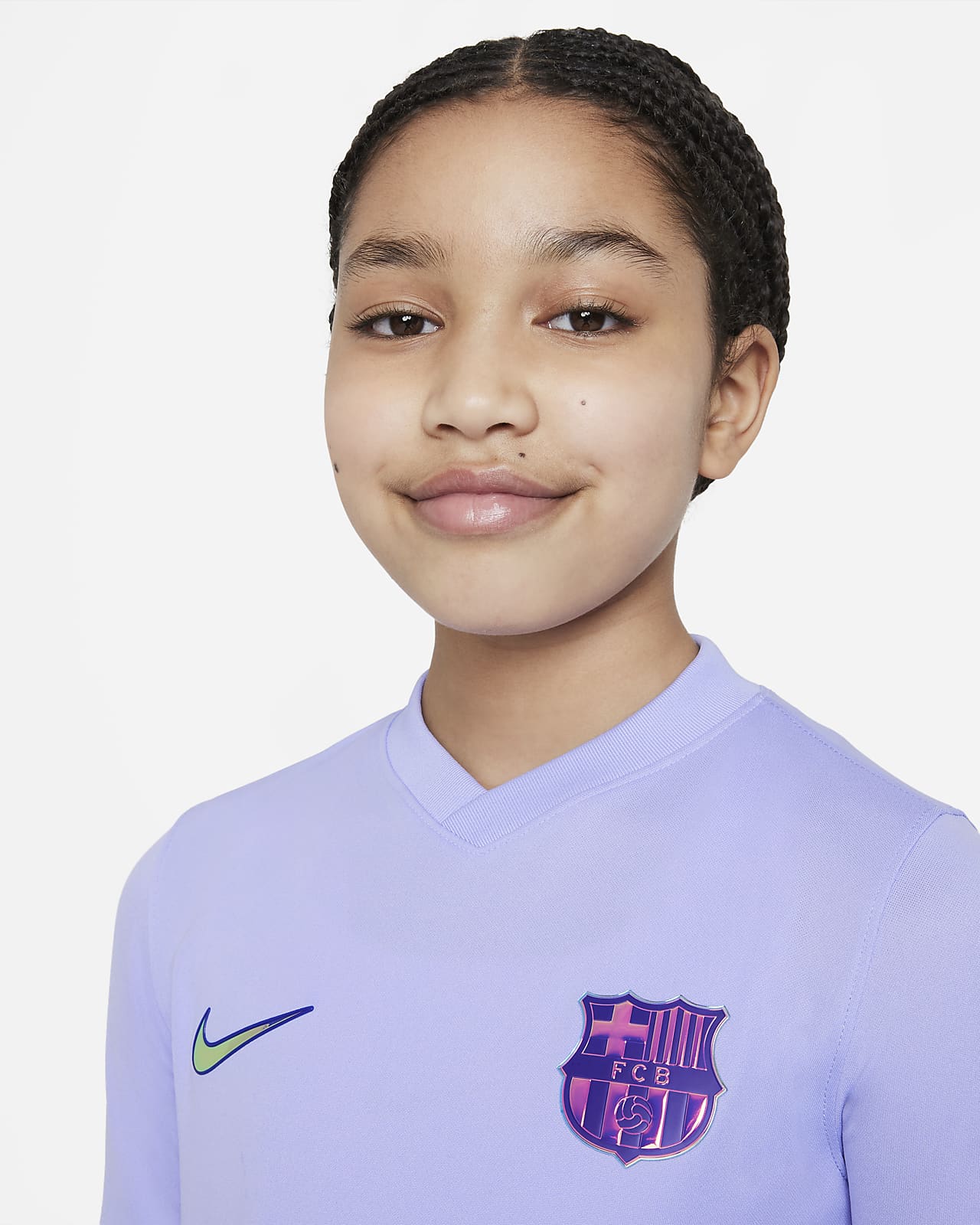 F.C. Barcelona 2021/22 Stadium Away Older Kids' Nike Dri-FIT Football ...