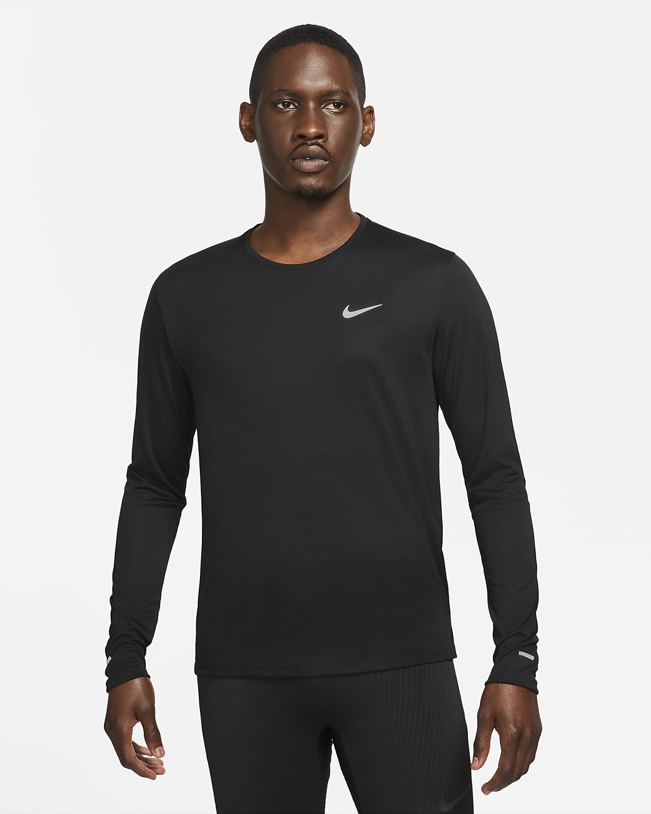 Humane moth Perforation Nike Dri-FIT Miler Men's Long-Sleeve Running Top. Nike.com