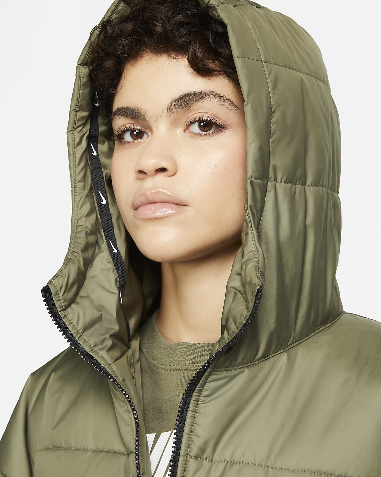 nike parka green