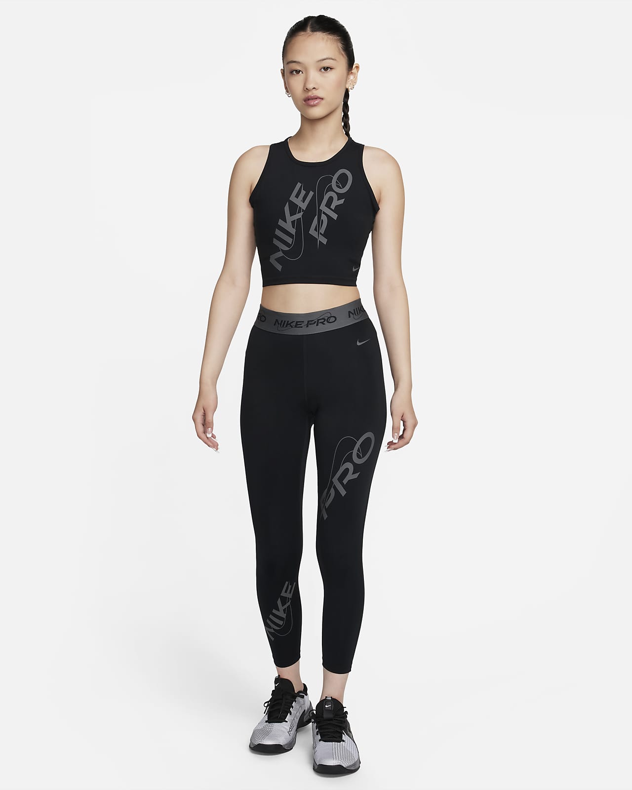 Shop Pro Women's Mid-Rise 7/8 Graphic Leggings | Nike KSA