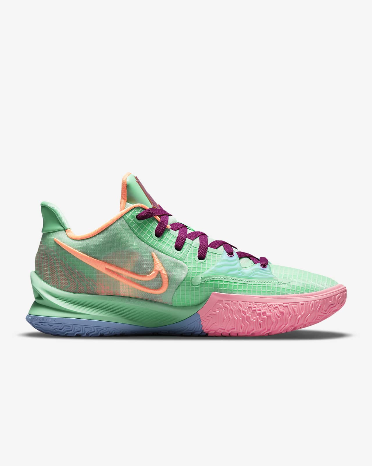 kyrie 4 low white and black