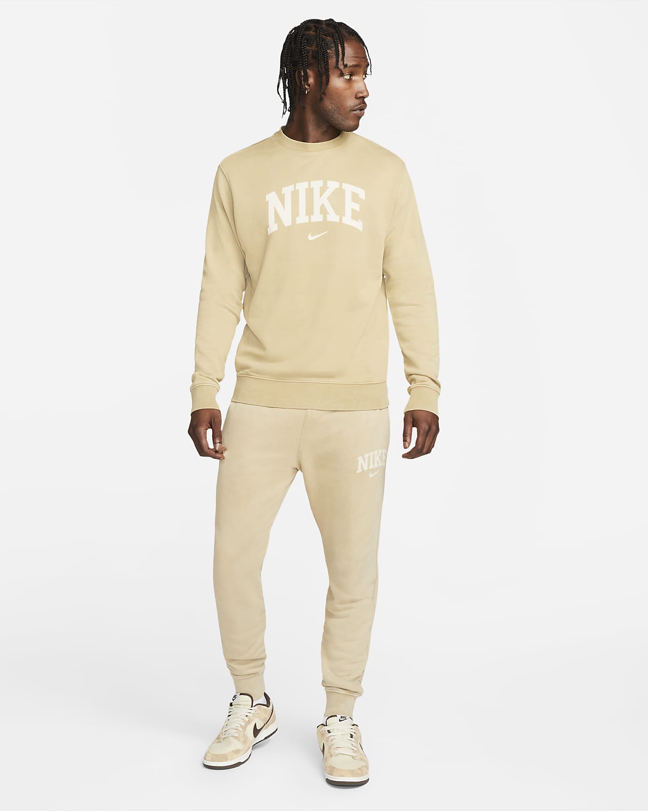 khaki sweatshirt nike