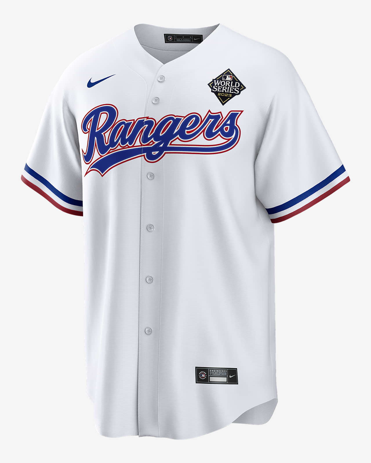 Texas Rangers Nike Home Replica Custom Jersey - White in 2023