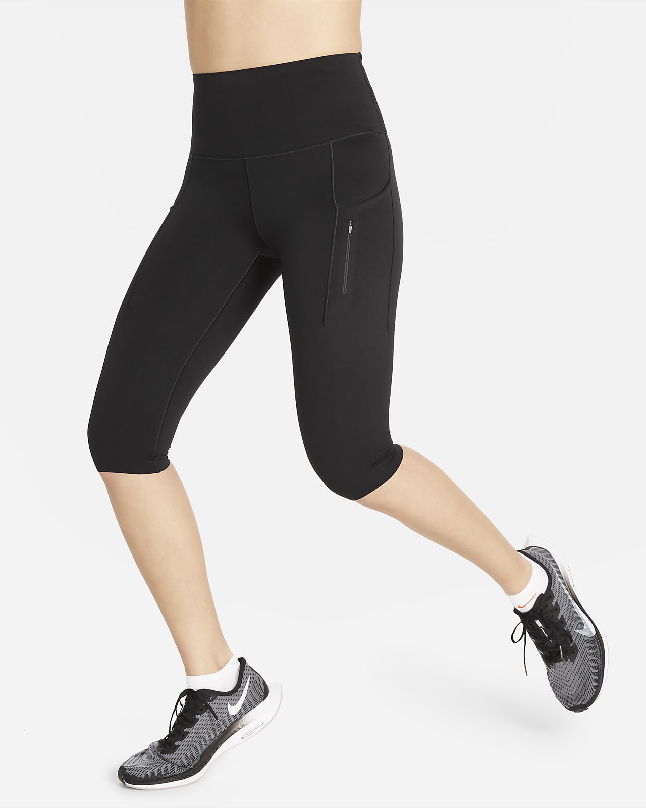 Nike Go Women's Firm-Support High-Waisted Capri Leggings with Pockets. Nike  VN