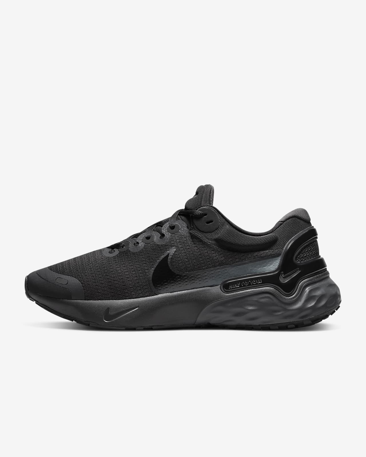 all black nike renew run